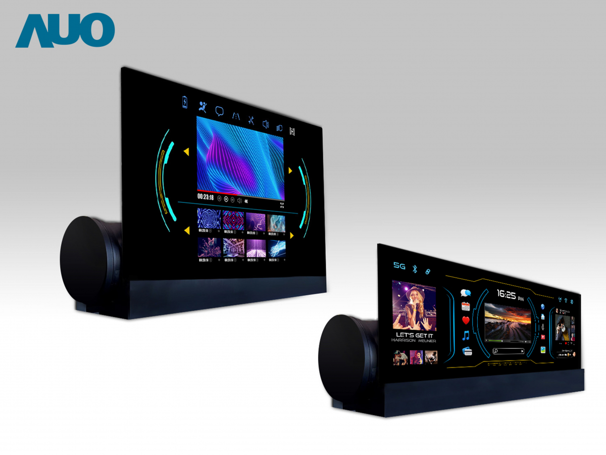 友達14.6吋可捲式Micro LED面板，導入車內資訊、影音娛樂及駕駛安全系統，翻轉智慧移動場域