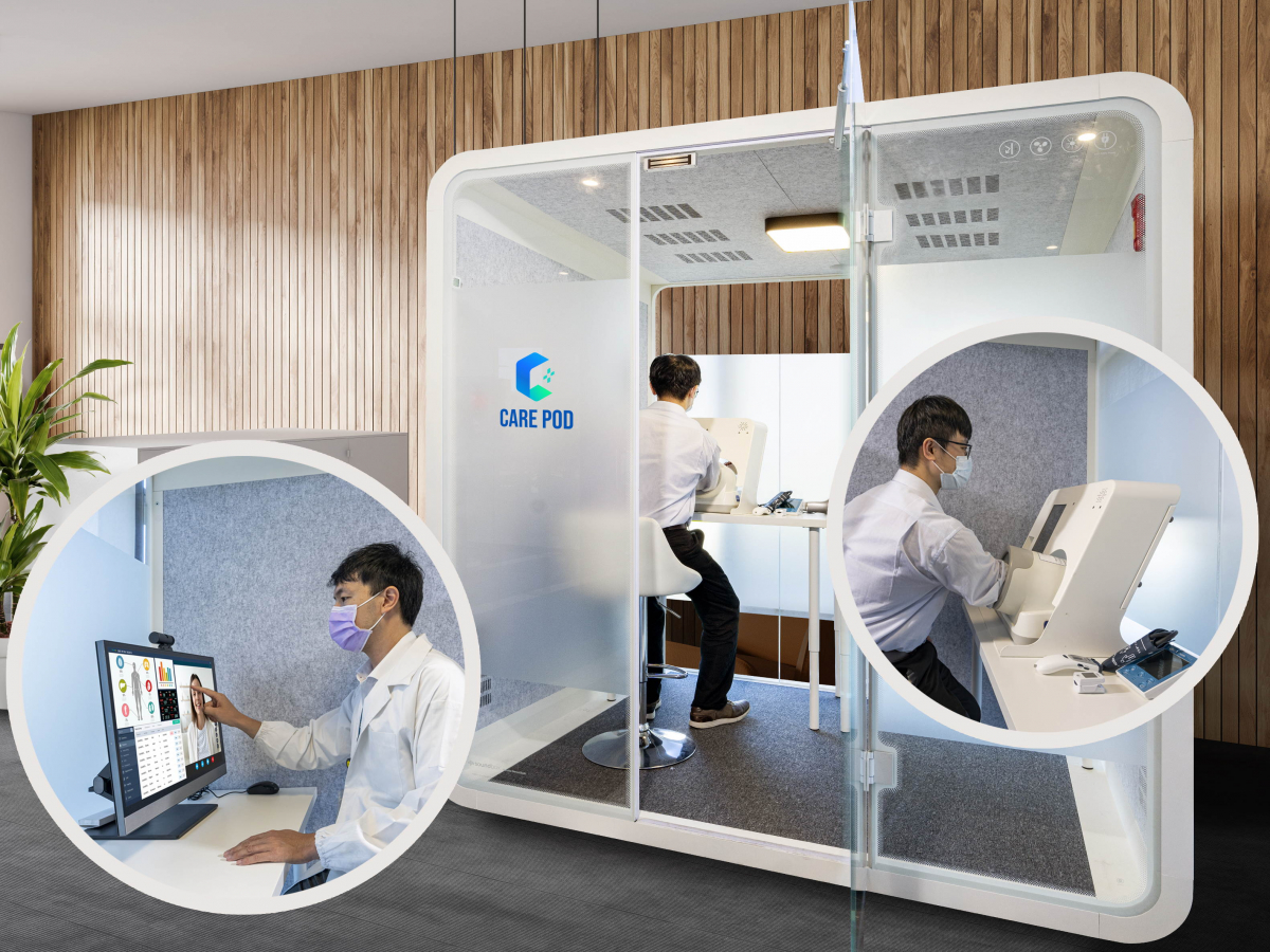 达擎于医疗科技展中展出＂远距诊疗舱＂，以因应医疗数字化及社会高龄化趋势下、复诊及慢性病患等族群对于远距看诊需求逐渐升高所推出的创新整合方案。多功能合一、高隐私性的远距诊疗舱可根据病患端与医师端的不同需求，提供弹性化及客制化功能，节省医生和病患的精力及时间