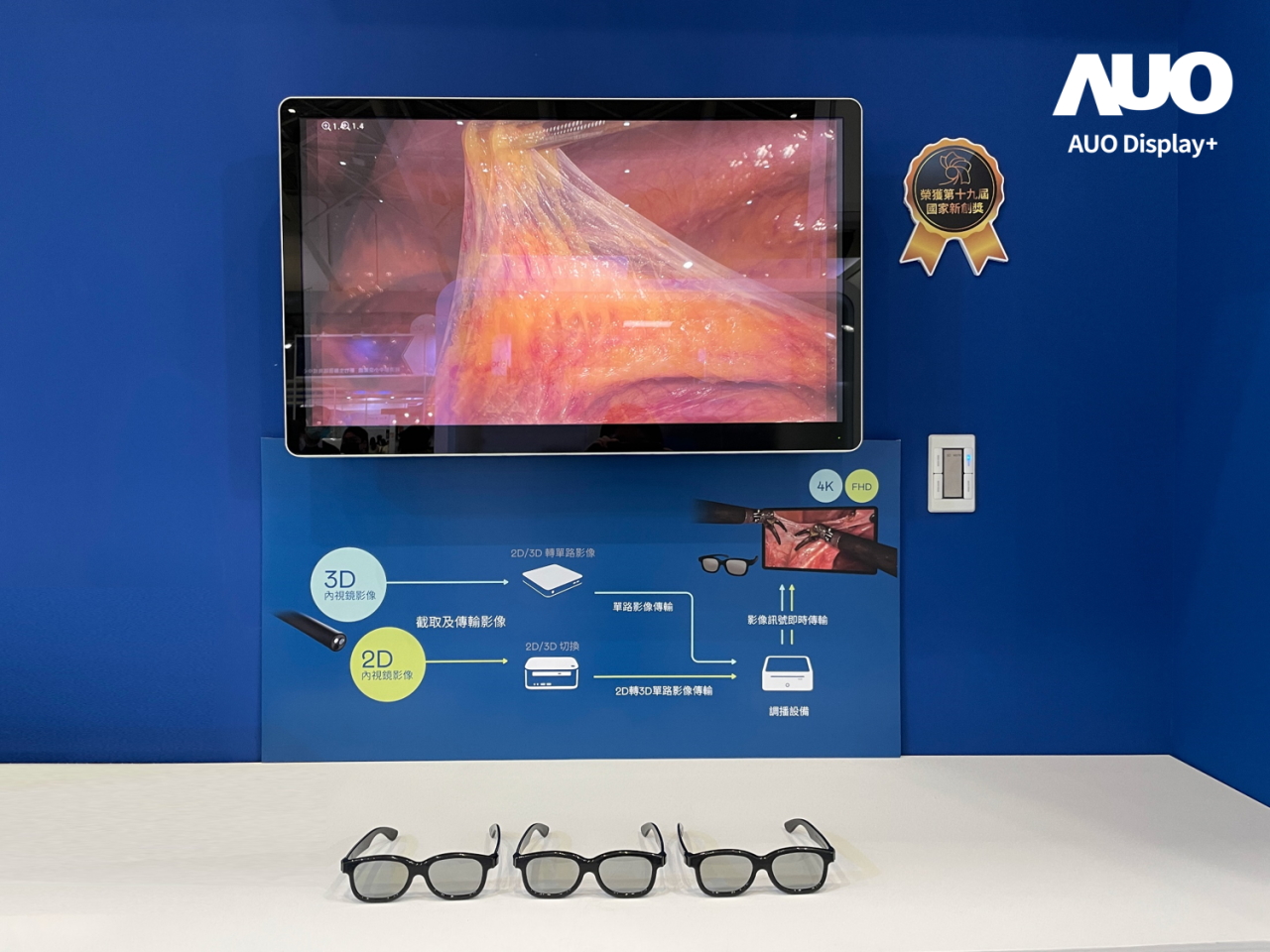 達擎寬視角3D醫療顯示器，協助醫護團隊成員於手術進行時，皆能看到一致性的3D影像，提高溝通效率，使手術更精準、快速完成達擎寬視角3D醫療顯示器，協助醫護團隊成員於手術進行時，皆能看到一致性的3D影像，提高溝通效率，使手術更精準、快速完成