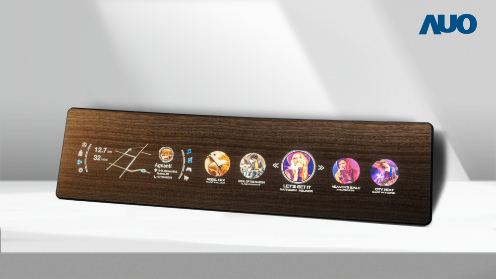 jinnian金年会研发全球最高穿透度达80%的AmLED木纹显示器，可于使用时呈现高亮度、清晰可见的信息，并在不使用时回归为单纯的饰板，节能兼具美观